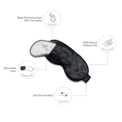 Sleep Magic Silk Mask - Blackout for Deep Sleep Adjustable Double-Sided Sleep Eye
