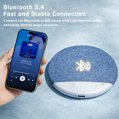 Under Pillow Speaker for Sleeping – Mini Bone Conduction Bluetooth Sleep Aid with Stereo Bass, White Noise, Volume Control, TF Card Support, and Auto-Off Function for Deep Sleep